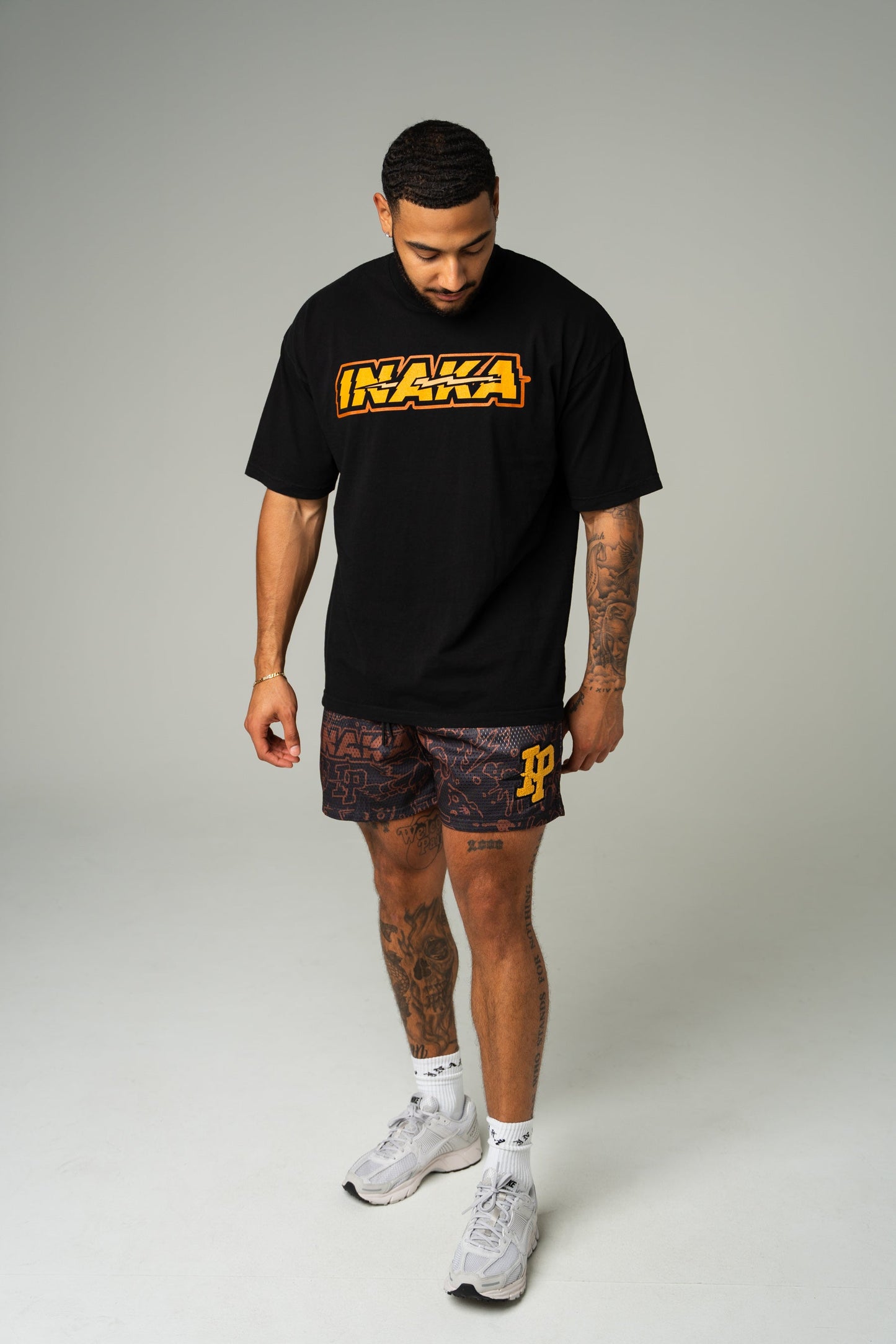 Graphic Mesh Shorts - Chocolate PB