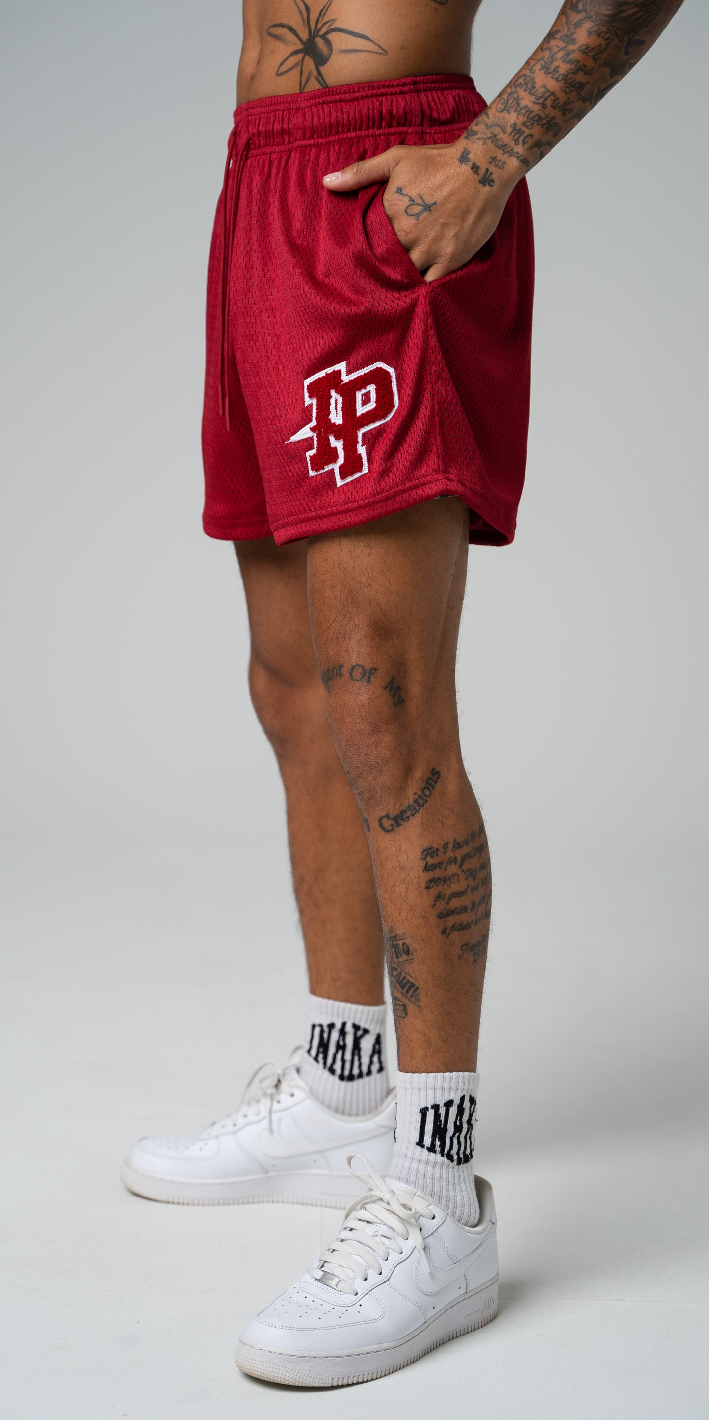 Patch Basic Shorts - Red