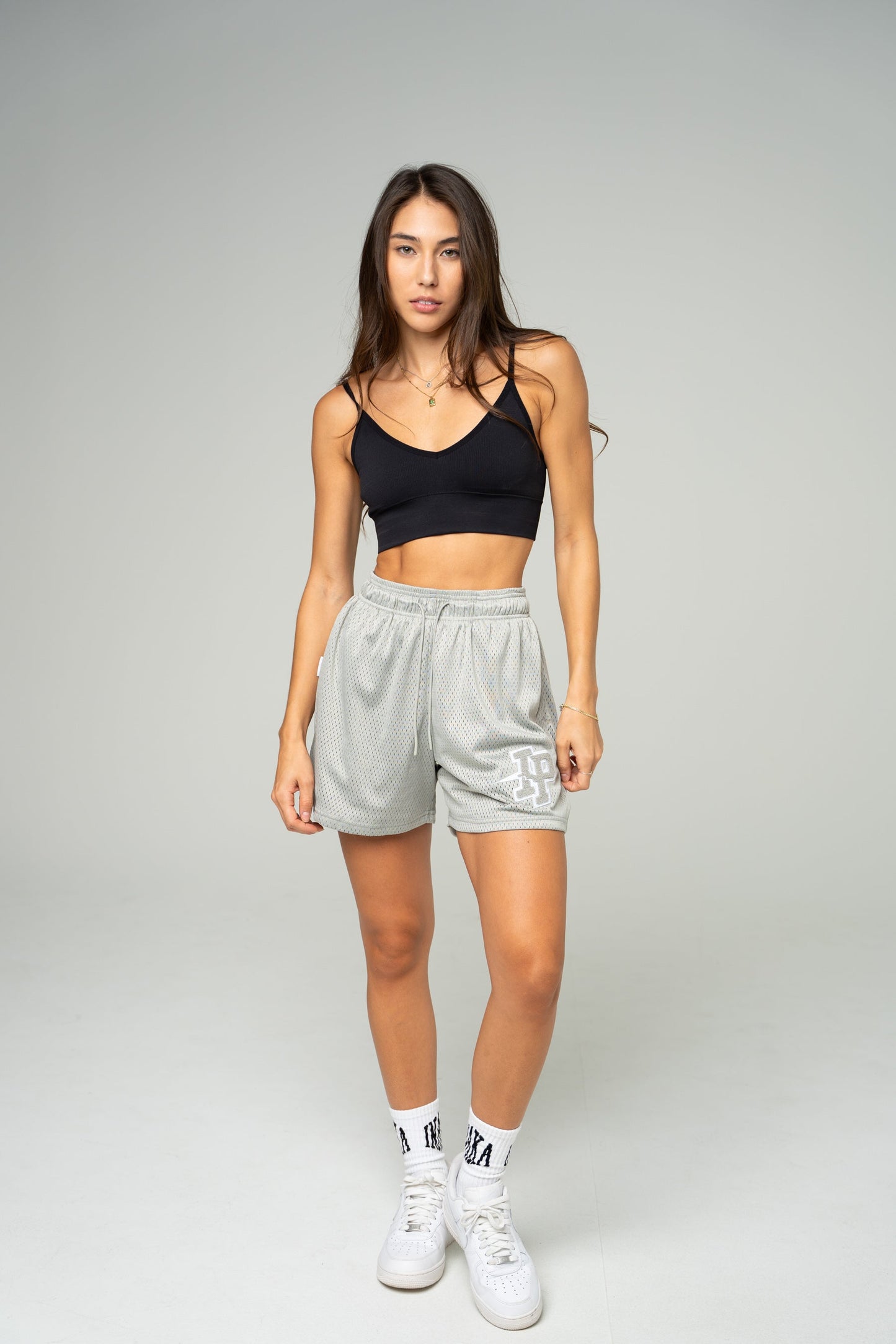 Patch Basic Shorts - Grey