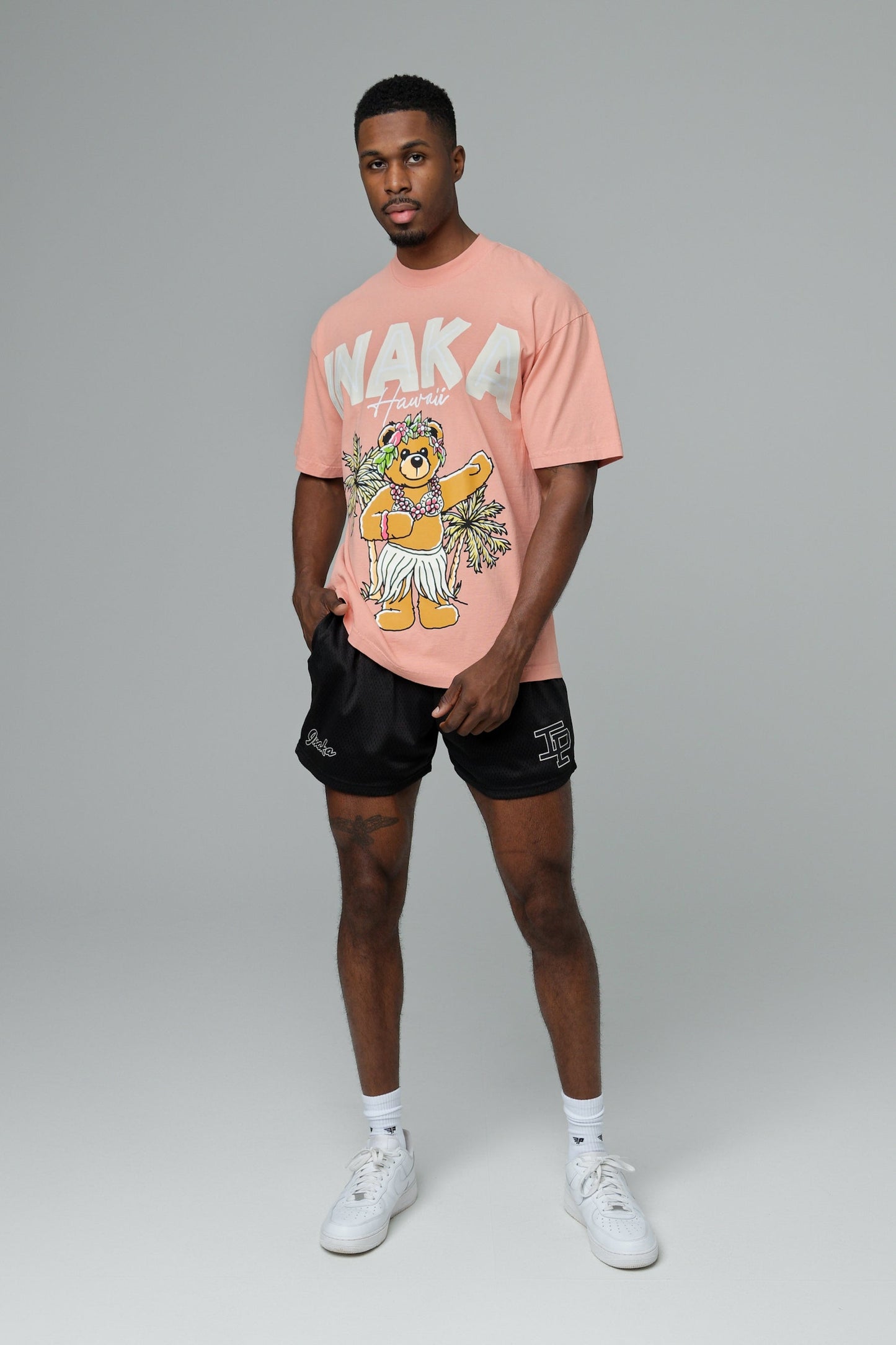 Lūʻau Teddy Tee - Coral