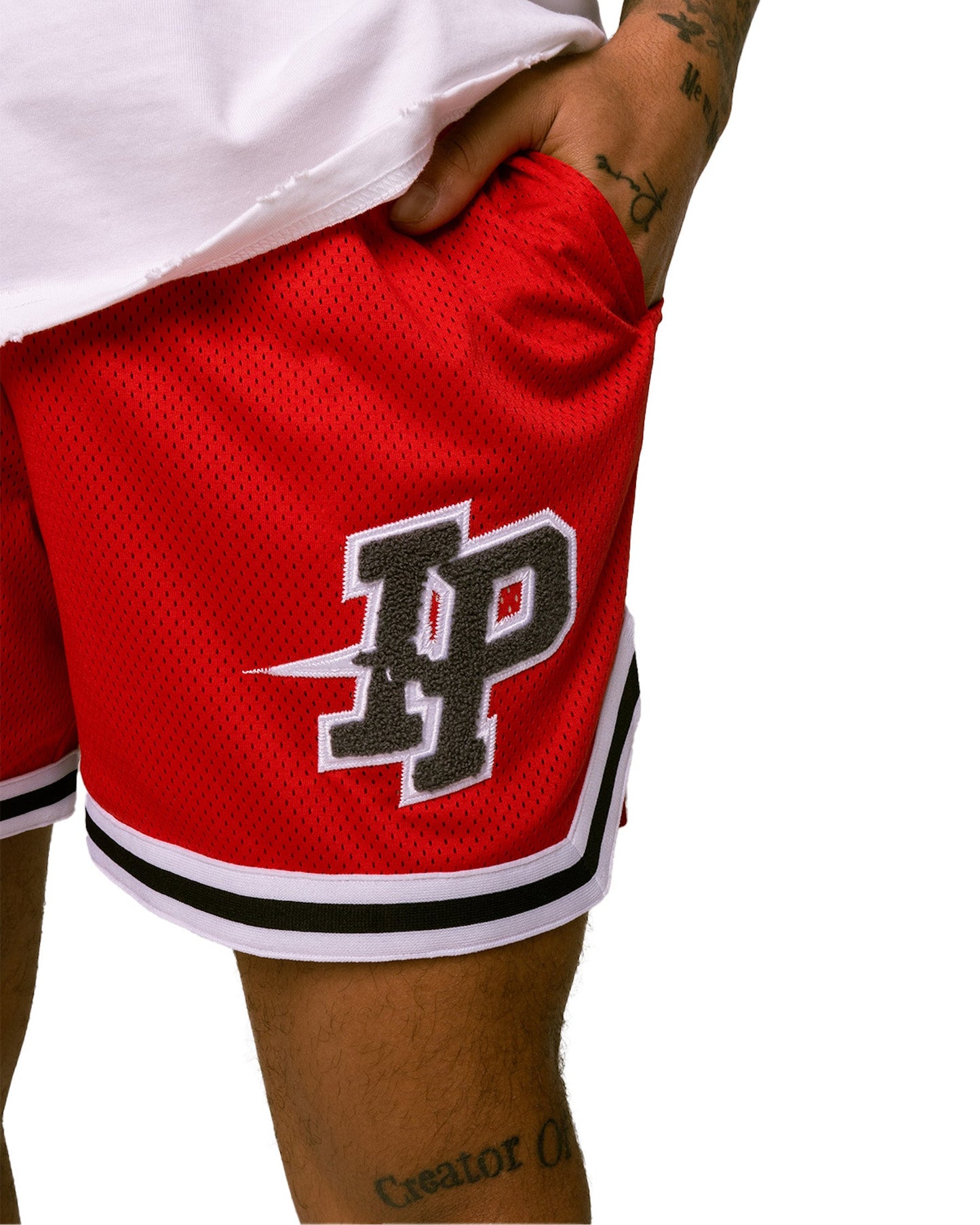 Men's League Mesh Shorts - Brick Red