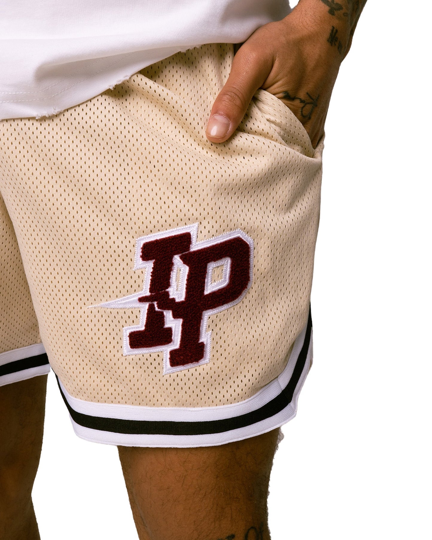 Men's League Mesh Shorts - Beige