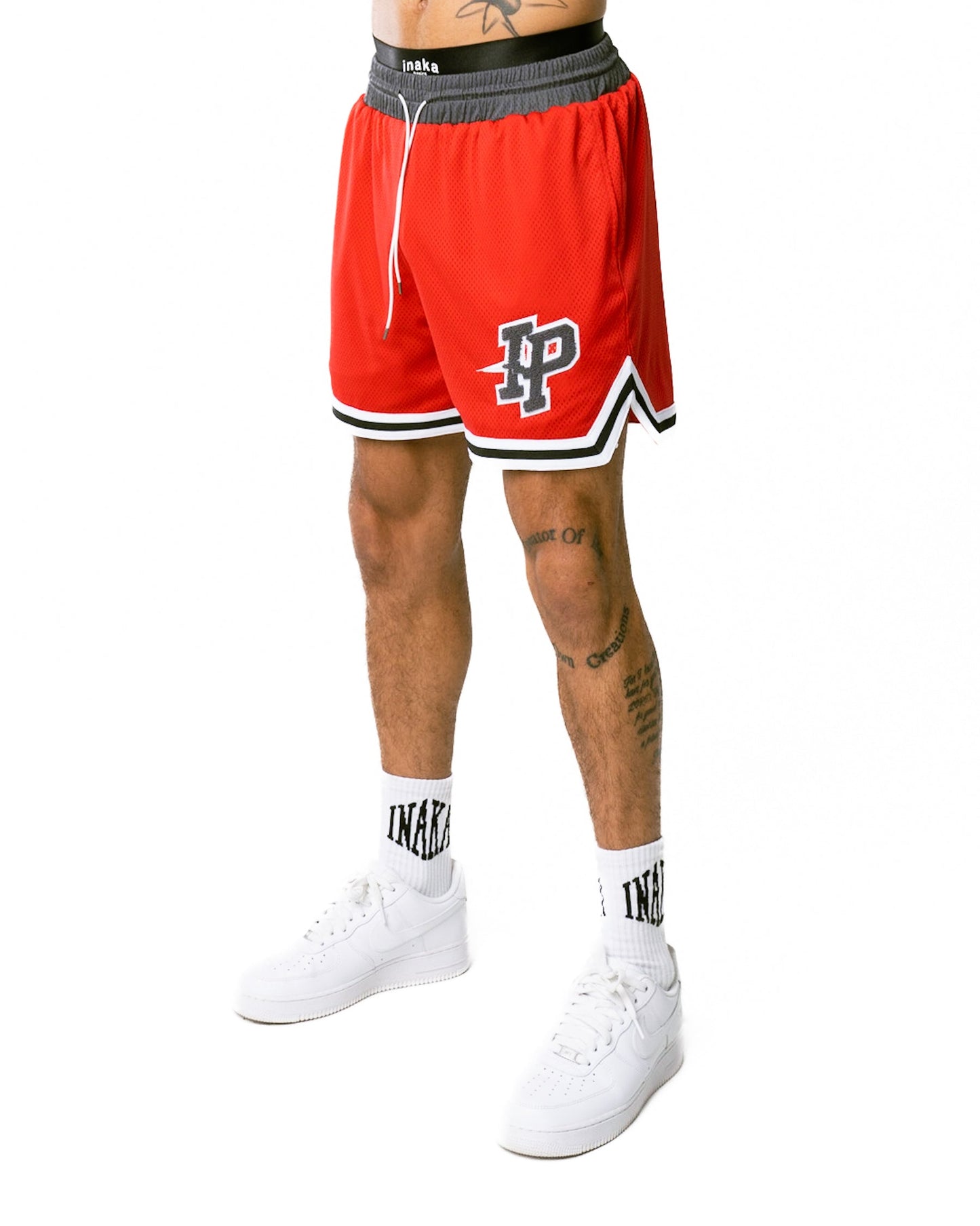 Men's League Mesh Shorts - Brick Red