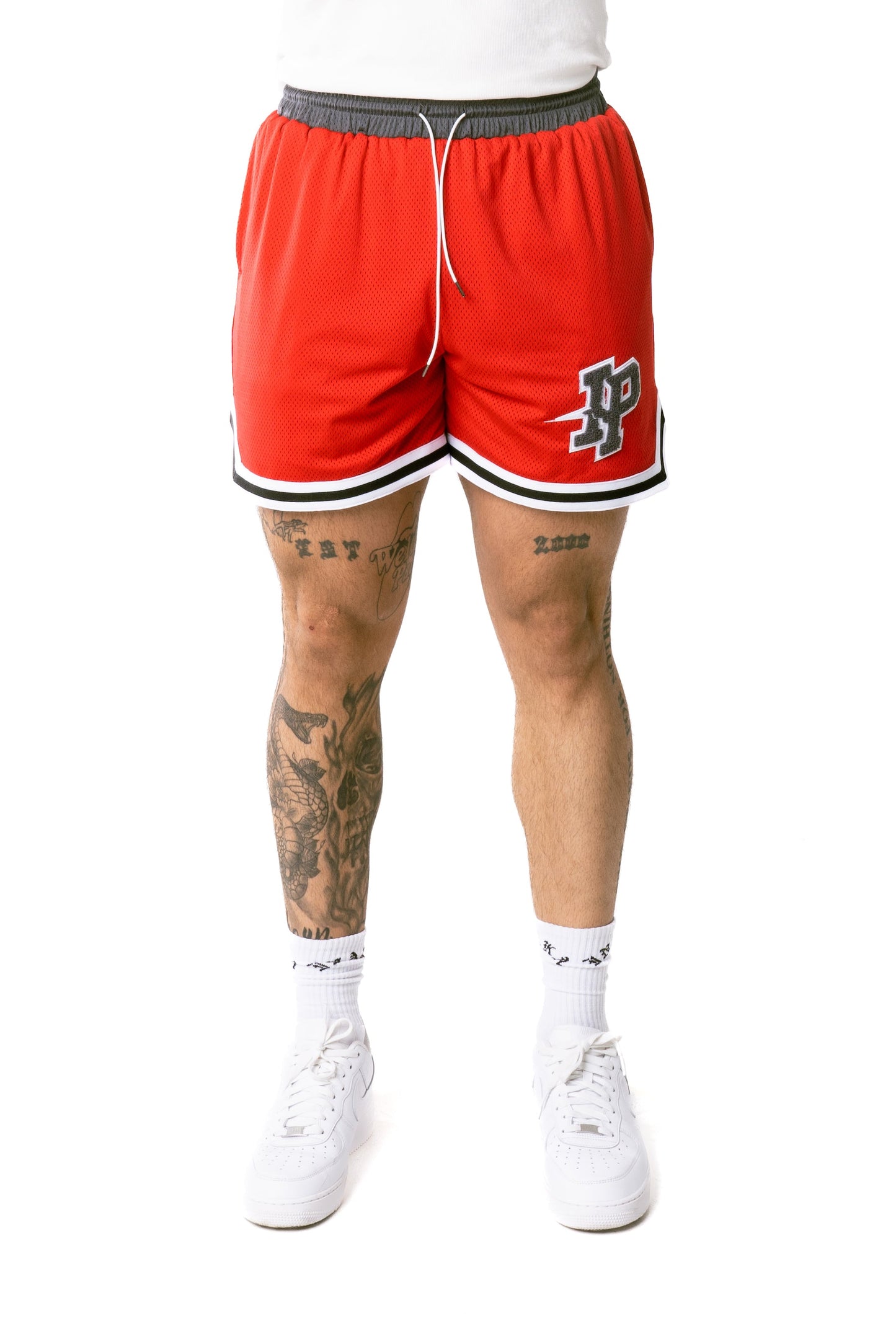 Men's League Mesh Shorts - Brick Red