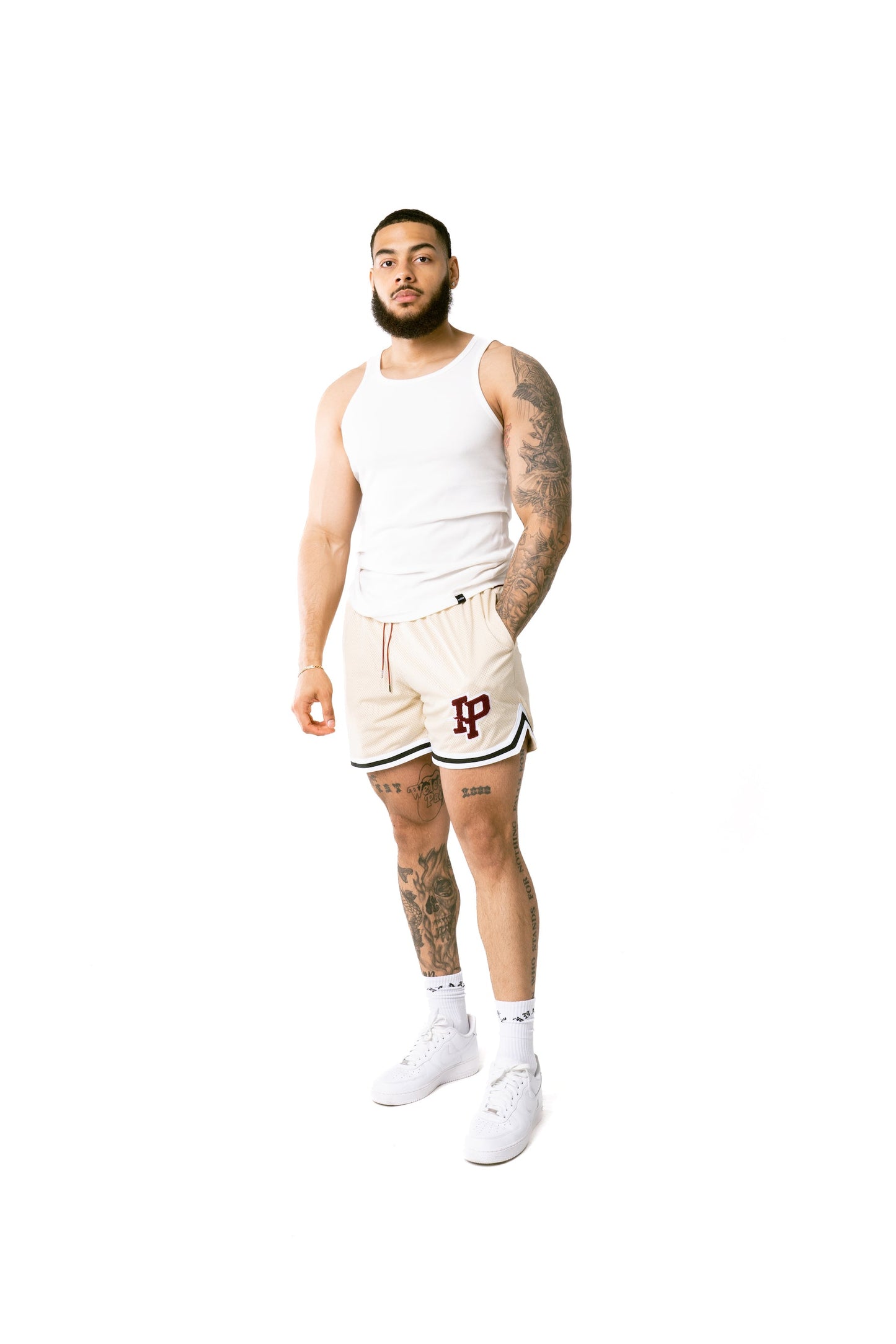 Men's League Mesh Shorts - Beige