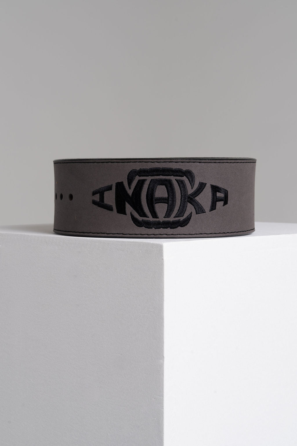 13mm Lever Suede Belt - Charcoal