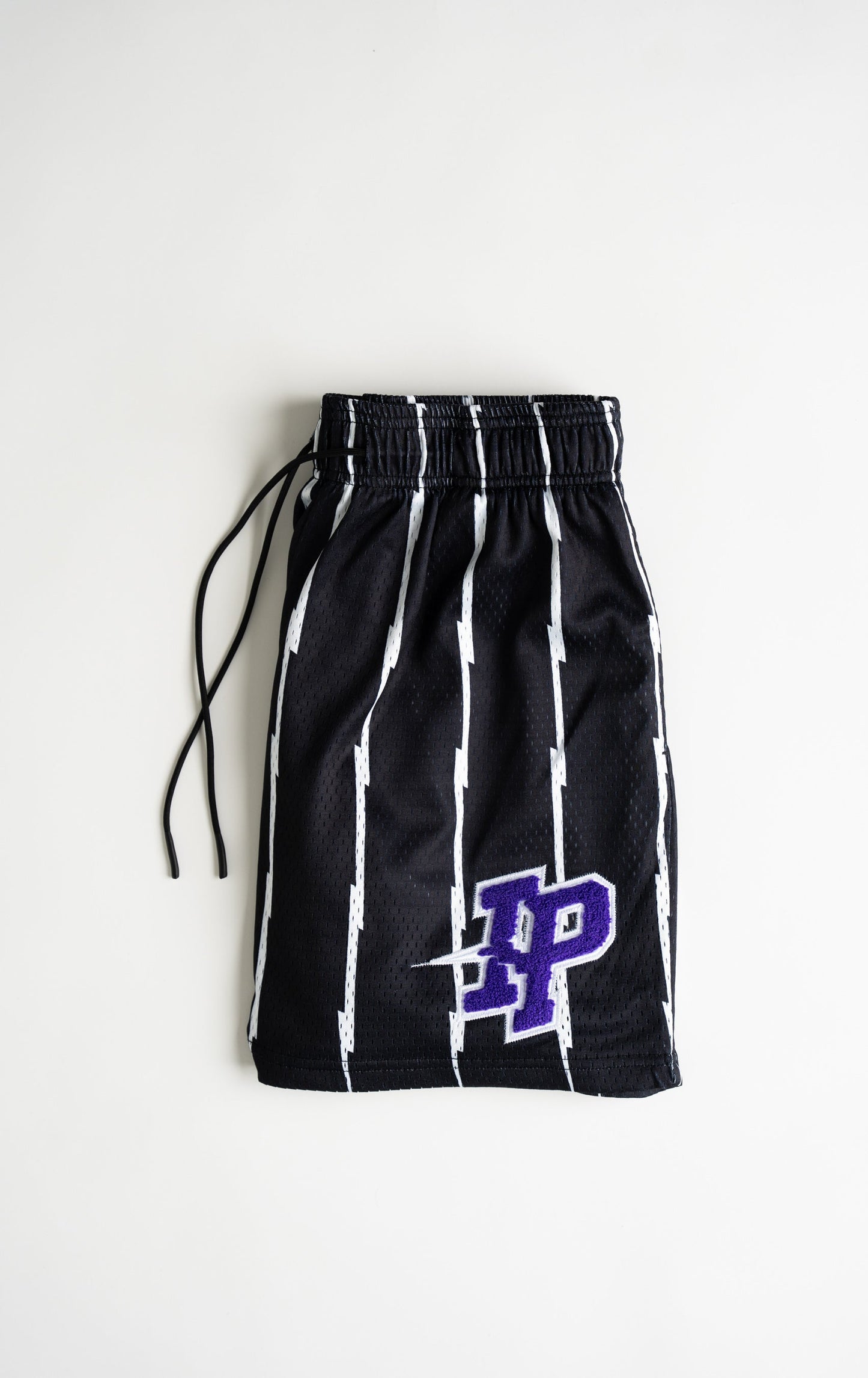 Pinstripe Shorts - Alum Black