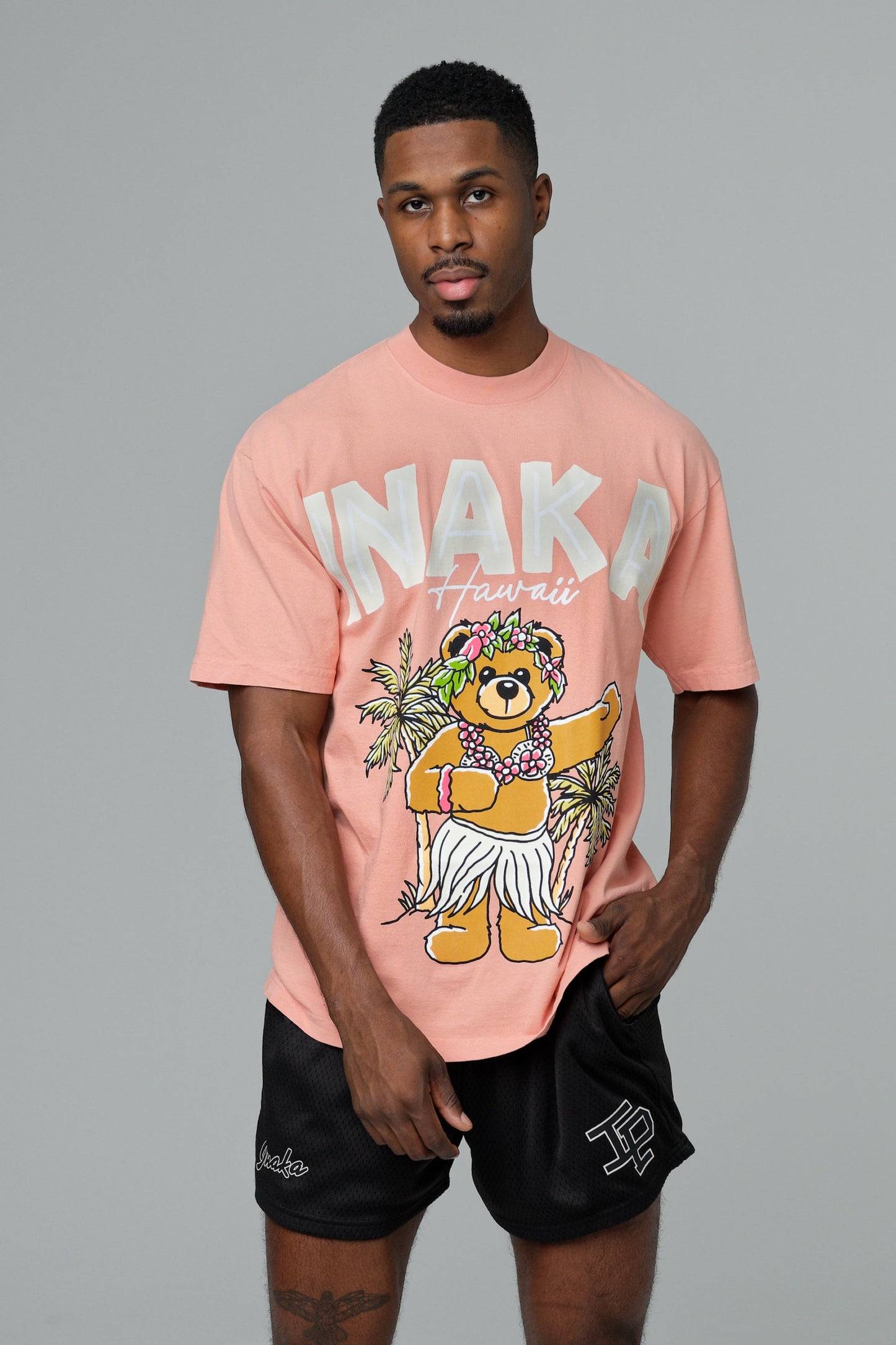 Lūʻau Teddy Tee - Coral