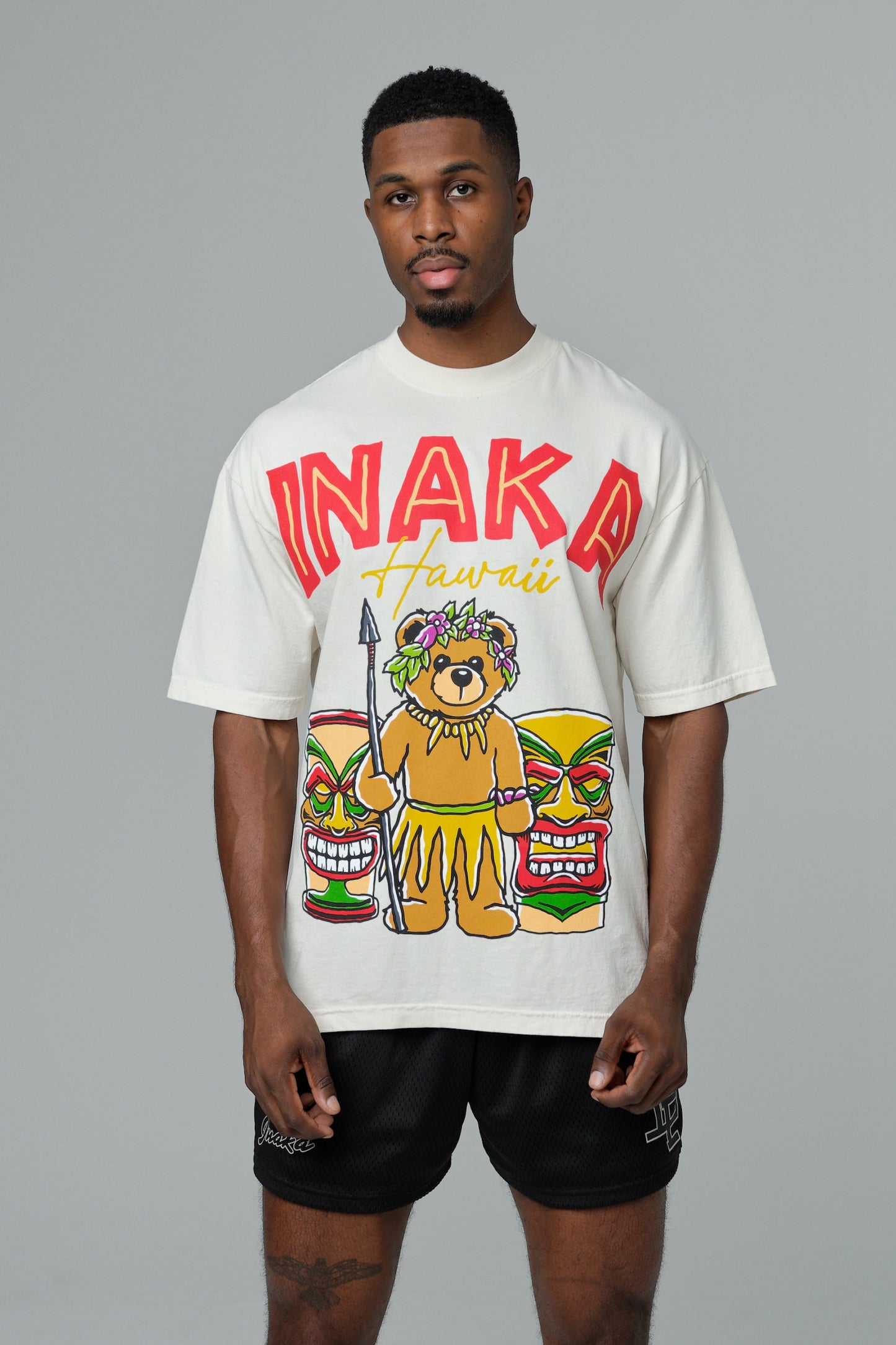 Tiki Teddy Tee - Cream