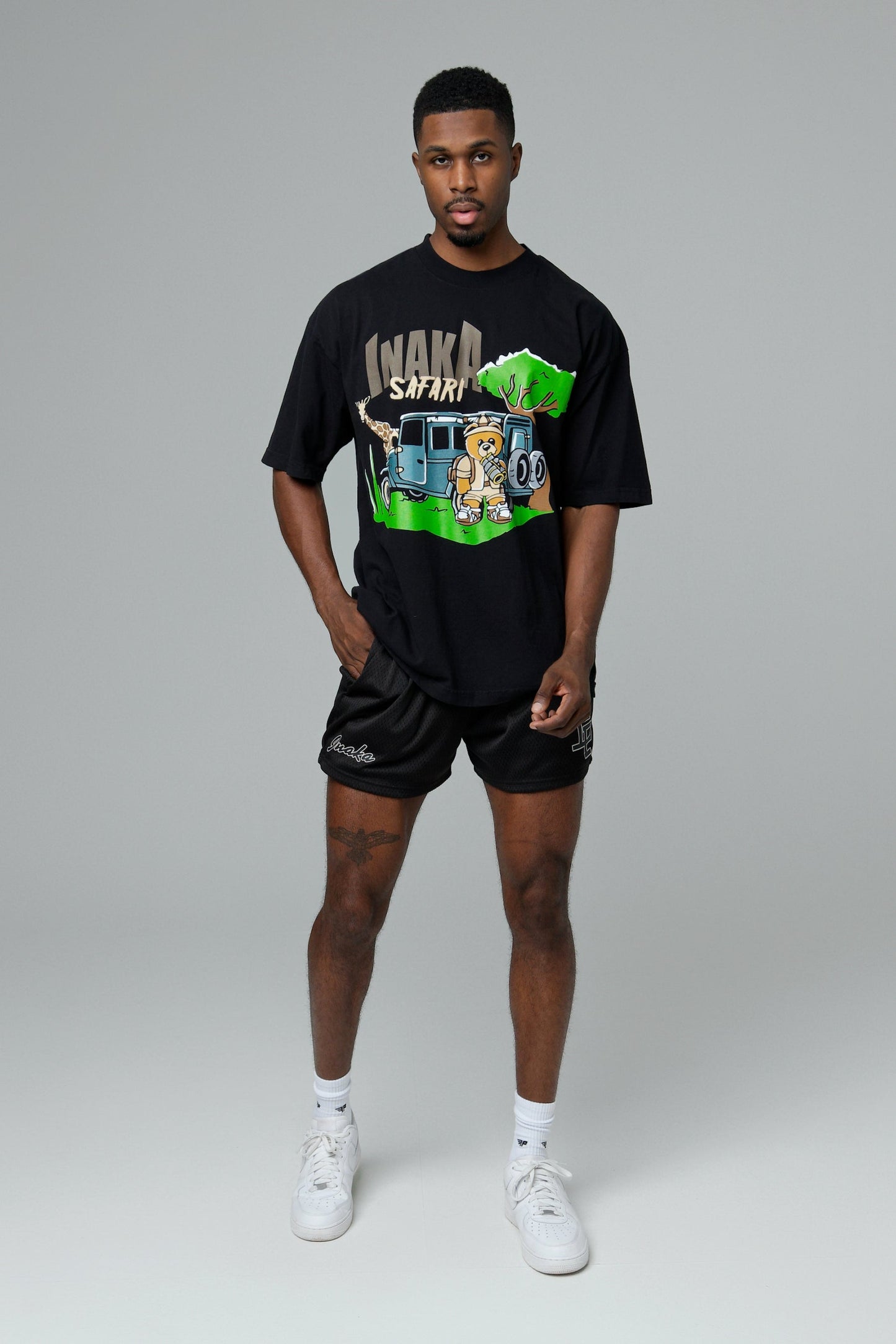 Safari Teddy Tee - Black