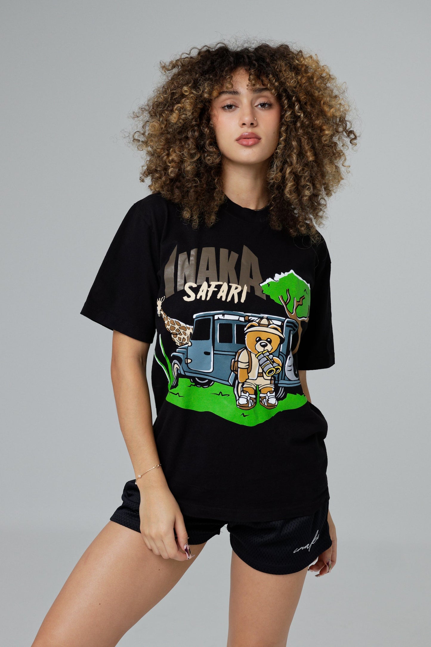 Safari Teddy Tee - Black