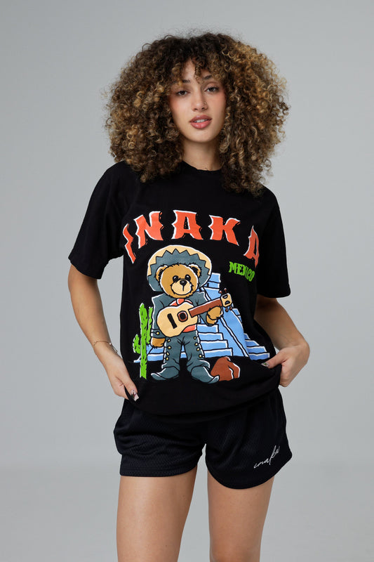 Mexico Teddy Tee - Black