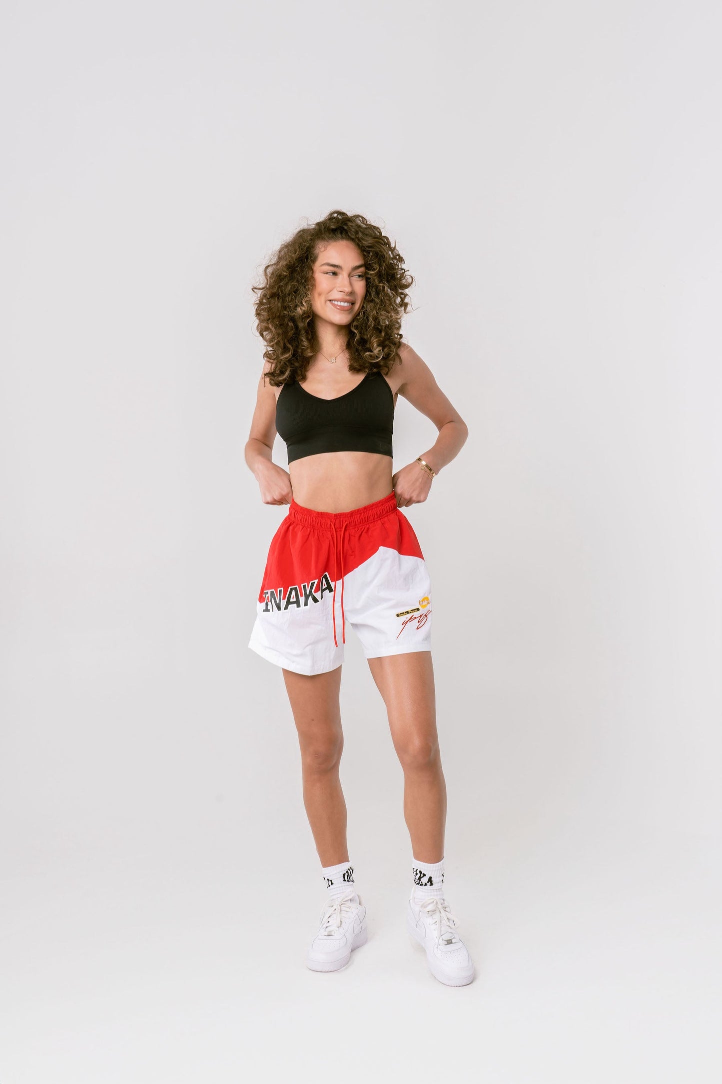 Men's Nylon Shorts - Crimson Blizzard