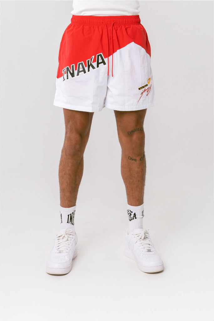 Men's Nylon Shorts - Crimson Blizzard